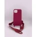 Чехол Silicone Case Shoulder Strap Apple iPhone 13 (Red) Чехол Silicone Case Shoulder Strap Apple iPhone 13 (Red)