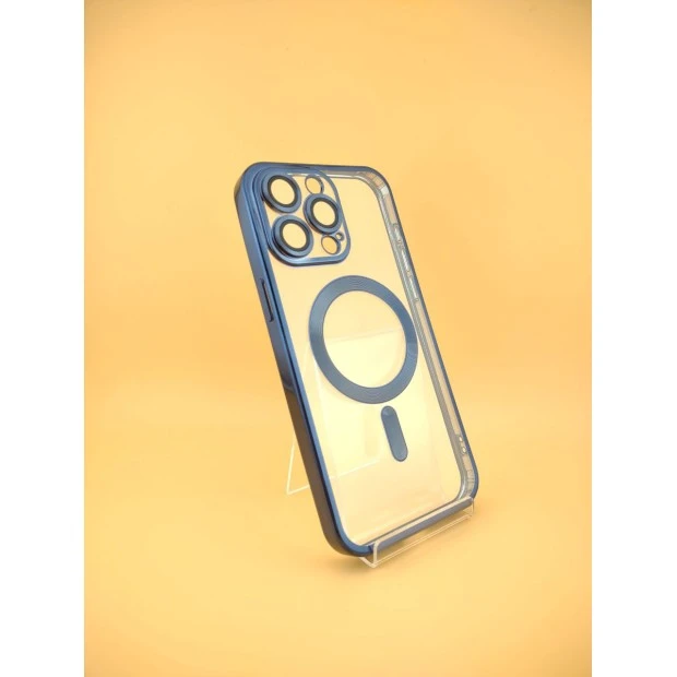 Чехол UMKU Shining with MagSafe Apple iPhone 15 Pro Max (Blue Titanium)