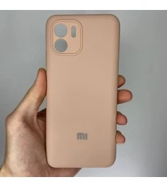 Силикон Original 360 Case Logo Xiaomi Redmi A2 / A1 (ShutCam) (Пудровый)
