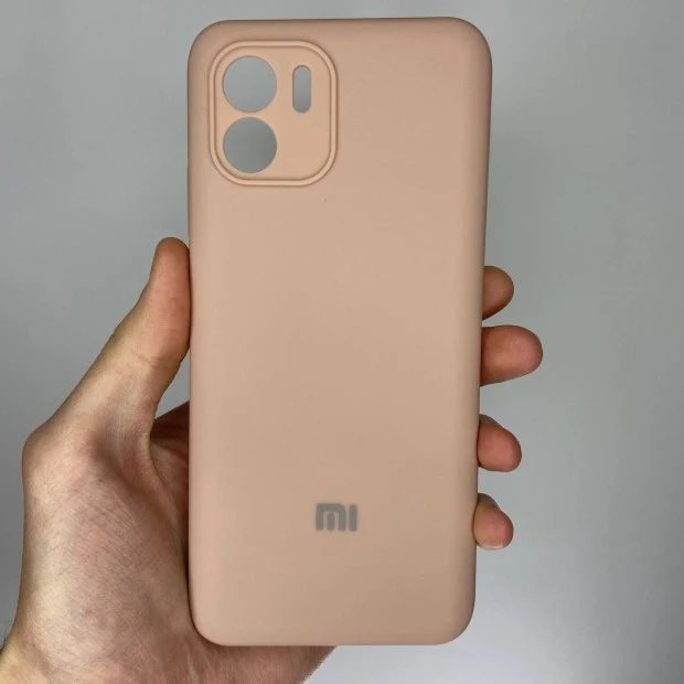 Силикон Original 360 Case Logo Xiaomi Redmi A2 / A1 (ShutCam) (Пудровый)