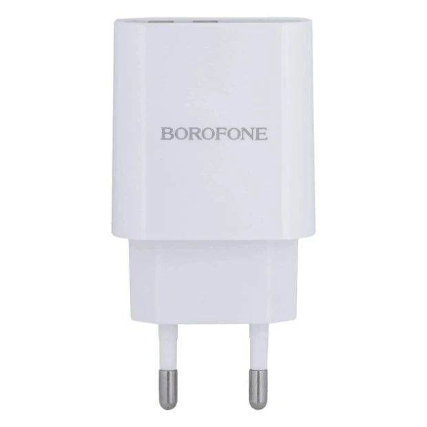 Power adapter USB Borofone BA58A Mighty PD 3.0 + Type-C (White).