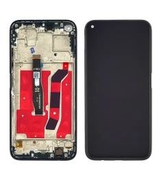 Дисплей для Huawei P40 Lite с чёрным тачскрином и корпусной рамкой