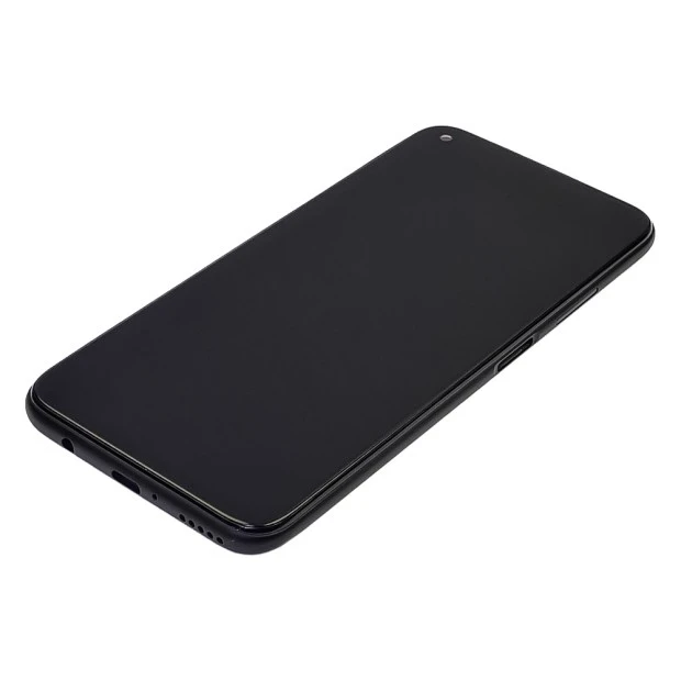 Дисплей для Huawei P40 Lite с чёрным тачскрином и корпусной рамкой