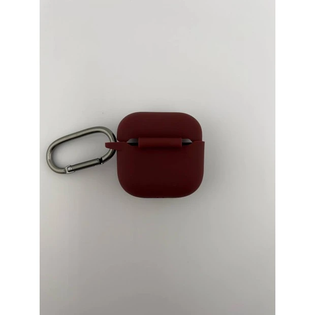 Чехол для наушников Full Silicone Case Apple AirPods 4 (57) Marsala