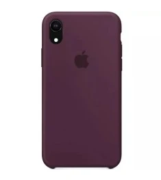 Оригінальний силіконовий чохол круглої форми для Apple iPhone XR (72) баклажанов..