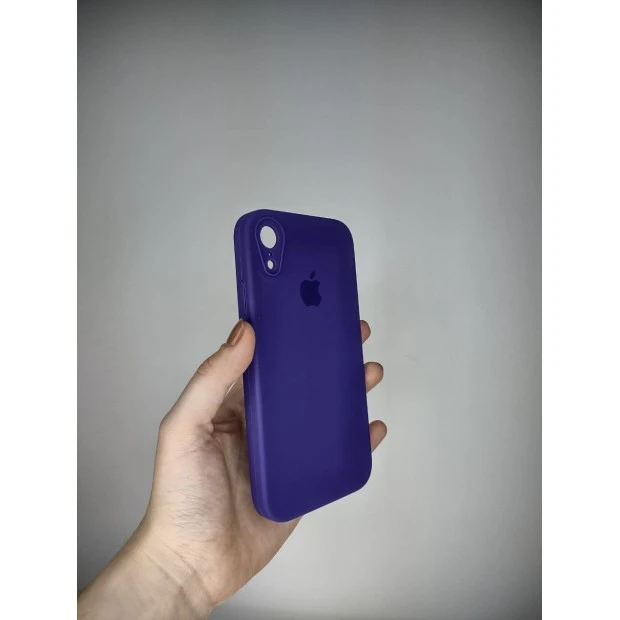 Оригінальний силіконовий чохол RoundCam для Apple iPhone XR (02) ультрафіолетовий