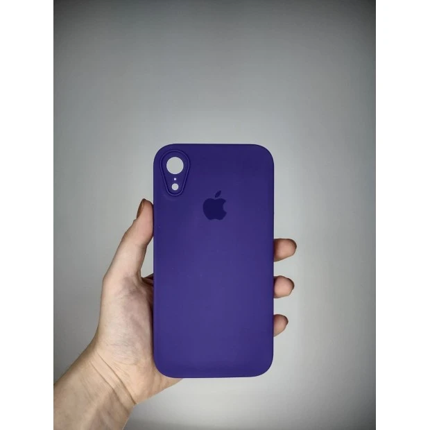 Оригінальний силіконовий чохол RoundCam для Apple iPhone XR (02) ультрафіолетовий