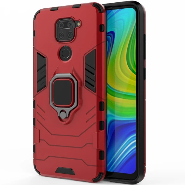 Ring Armor Case для Xiaomi Redmi Note 9  /  Redmi 10X (Червоний)