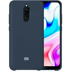 Силікон Original Case Logo Xiaomi Redmi 8 (Темно-синій)