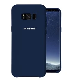 Силикон Original Case (HQ) Samsung Galaxy S8 (Тёмно-синий)