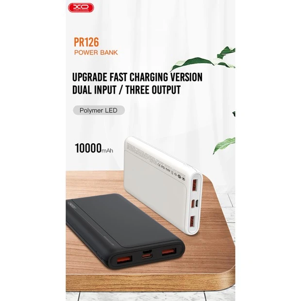 PowerBank XO PR126 10000mAh (Black)