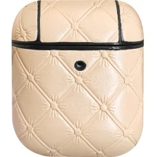 Чехол для наушников Royal Leather Case Apple Airpods 1 / 2 (Pink Sand)