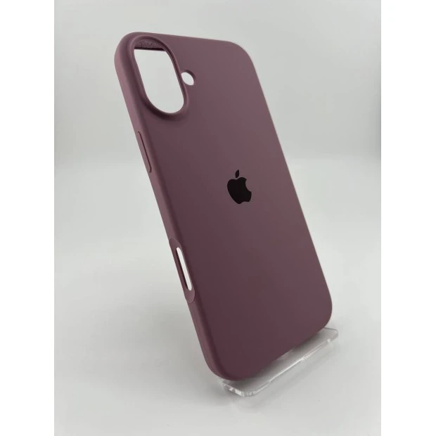 Силіконовий оригінальний чохол для Apple iPhone 16 Plus (01) Bilberry.