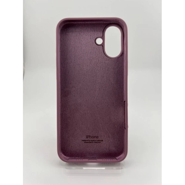 Силіконовий оригінальний чохол для Apple iPhone 16 Plus (01) Bilberry.