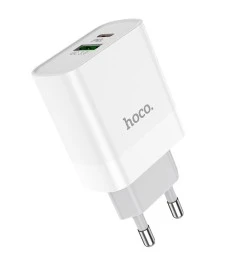 СЗУ-адаптер Hoco C80A Rapido PD20W + QC3.0 (Белый)