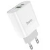 СЗУ-адаптер Hoco C80A Rapido PD20W + QC3.0 (Белый) СЗУ-адаптер Hoco C80A Rapido PD20W + QC3.0 (Белый)