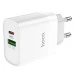 СЗУ-адаптер Hoco C80A Rapido PD20W + QC3.0 (Белый) СЗУ-адаптер Hoco C80A Rapido PD20W + QC3.0 (Белый)