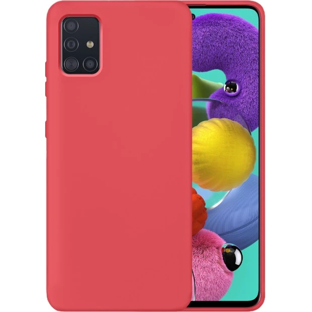 Силикон Original 360 Case Samsung Galaxy A51 (2020) (Клубничный)