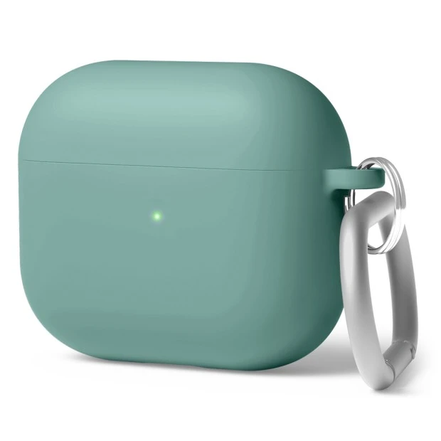 Чехол для наушников Full Silicone Case Apple AirPods 3 (55) Blackish Green
