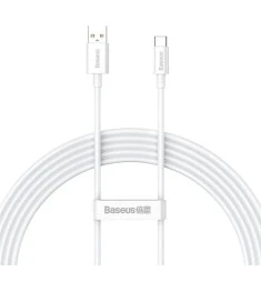 USB-кабель Baseus Superior 100W (2м) (Type-C) (Білий) CAYS001402