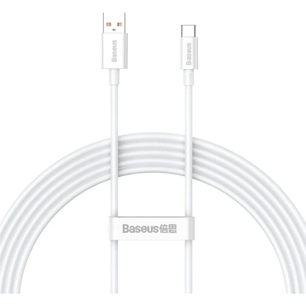 USB-кабель Baseus Superior 100W (2м) (Type-C) (Білий) CAYS001402