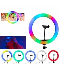 Набір для зйомки LED-лампа RGB 3D (20см) (Чорний)