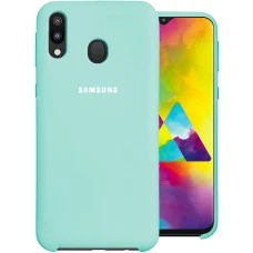 Силиконовый чехол Original Case Samsung Galaxy M20 (Бирюзовый)