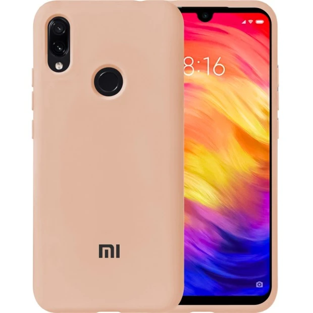Силикон Original Case Xiaomi Redmi Note 7 (Пудровый)
