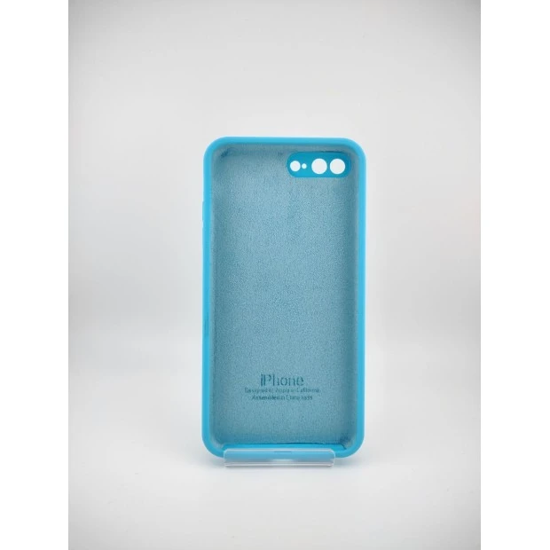 Силіконовий оригінальний чохол Square RoundCam для Apple iPhone 7 Plus  /  8 Plus (20) синій.