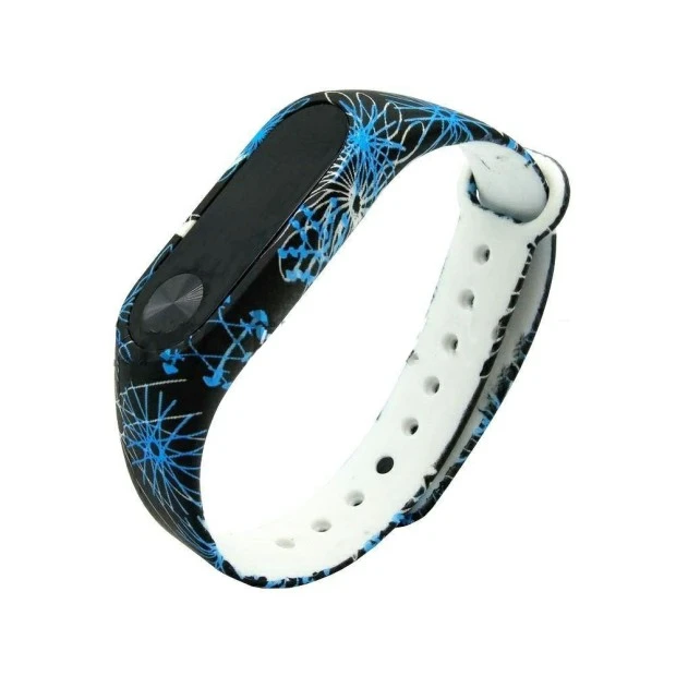 Ремешок Original Design Xiaomi Mi Band 2 Рисунок (Геометрия, Чёрный)
