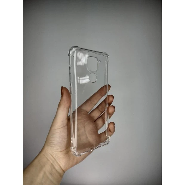 Силикон 6D Xiaomi Redmi Note 9 / Redmi 10X (Прозрачный)
