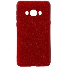 Силикон Glitter Samsung Galaxy J7 (2016) J710 (красный)