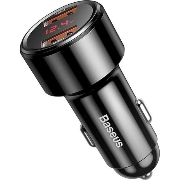 АЗУ-адаптер Baseus Magic Digital Display PD/QC 45W 1USB / 1Type-C (Чёрный)