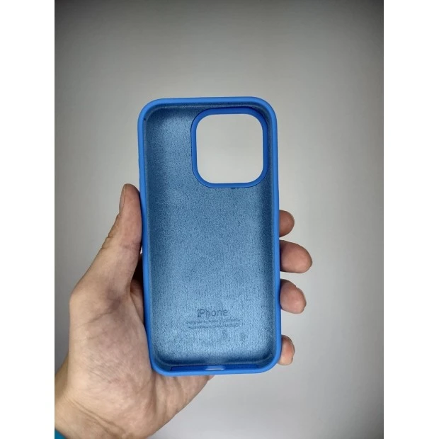 Силикон Original Round Case Apple iPhone 15 Pro (12) Royal Blue