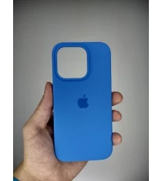 Силіконовий оригінальний чохол для Apple iPhone 15 Pro (12) Королівський Синій