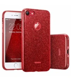 Силикон Glitter Apple iPhone 7 / 8 (Красный)