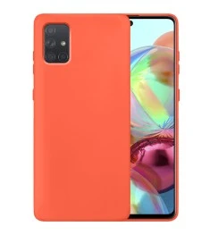 Силикон Original 360 Case Samsung Galaxy A71 (Оранжевый)