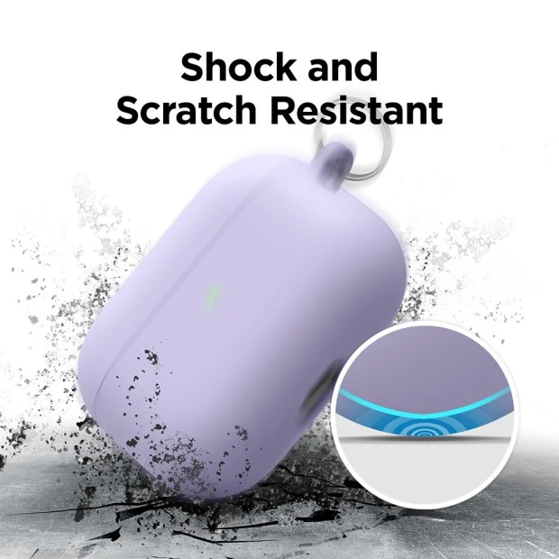 Чехол для наушников Full Silicone Case with Microfiber Apple AirPods Pro (15) Lilac