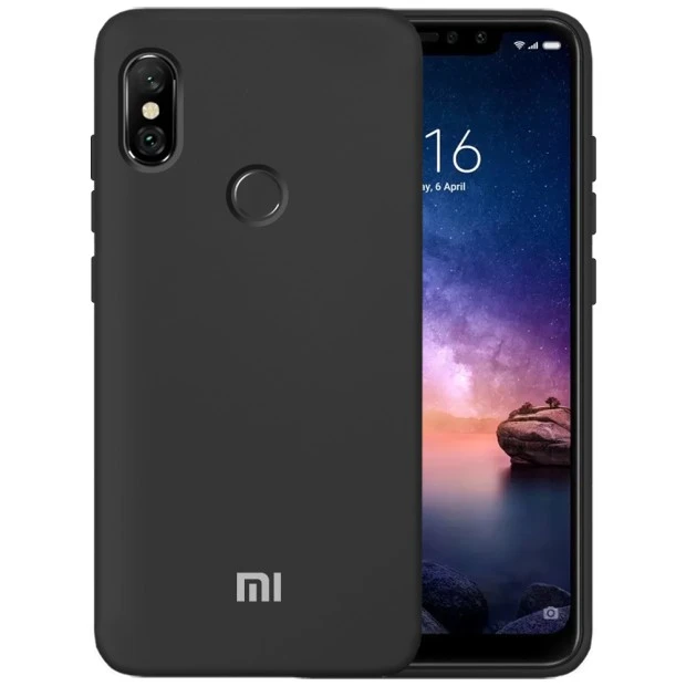 Силикон Original Case Logo Xiaomi Redmi 6 Pro / Mi A2 Lite (Чёрный)