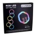 Набір для зйомки LED-лампа Flower Type LC-318 (33 см) RGB (Чорний)