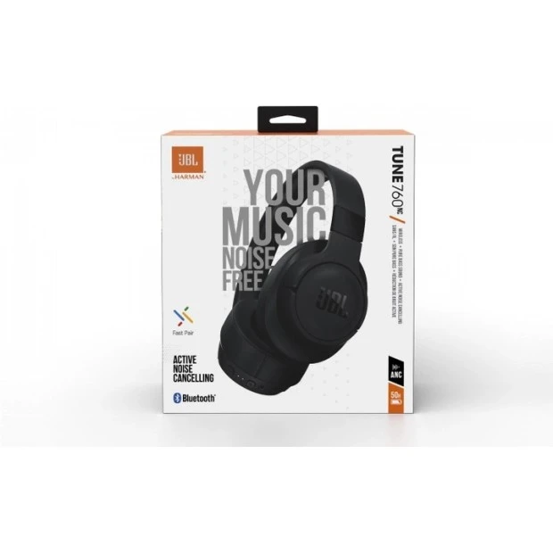 Беспроводные накладные наушники-гарнитура JBL T760 NC (Чёрный)
