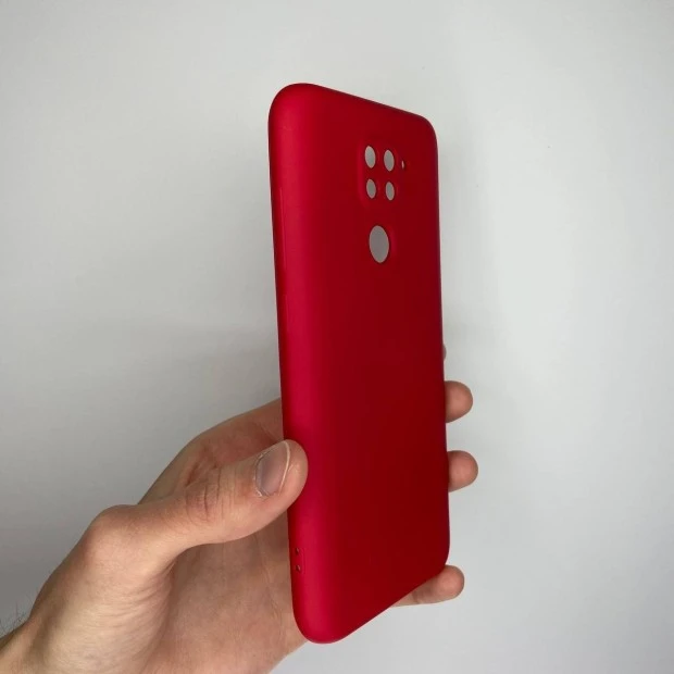 Силикон Original 360 ShutCam Case Xiaomi Redmi Note 9 / Redmi 10X (Тёмно-красный)