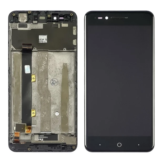 Дисплей для ZTE Blade A610/ V6 Max с чёрным тачскрином и корпусной рамкой