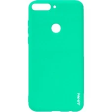 Силиконовый чехол iNavi Color Huawei Y7 (2018) / Y7 Prime (2018) / Honor 7C Pro (Бирюзовый)