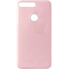 Силикон Glitter Huawei Y7 (2018) / Y7 Prime (2018) / Honor 7C Pro (Розовый)