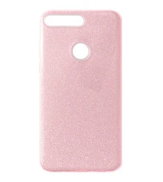 Силикон Glitter Huawei Y7 (2018) / Y7 Prime (2018) / Honor 7C Pro (Розовый)