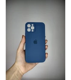Оригінальний силіконовий чохол RoundCam для Apple iPhone 12 Pro (22) Синій Кобал..