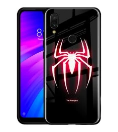 Накладка Luminous Glass Case Xiaomi Redmi 7 (Spider-Man)