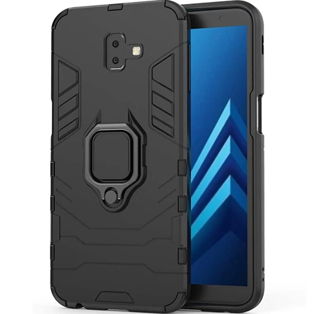 Бронь-чехол Ring Armor Case Samsung Galaxy J6 Plus (2018) J610 (Чёрный)