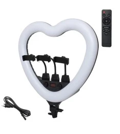 LED-лампа MJ-48 Heart (48см) RGB з пультом дистанційного керування (Чорний) набі..